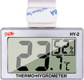 Digital Reptile Thermometer Hygrometer with Hook & Adhesive, LCD Display Temperature Humidity Gauge for Reptile Tanks, Terrariums, Bearded Dragon, Hermit Crab Accessories (-10℃~+50℃/20%-90% RH) by JLENOVEG