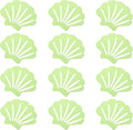 PATIKIL 12 Pcs Non Slip Bathtub Stickers, Anti Slip Shower Stickers Bathroom Shower Floor Decals Sea Shell Shape Cute Treads Tubs, Green by PATIKIL