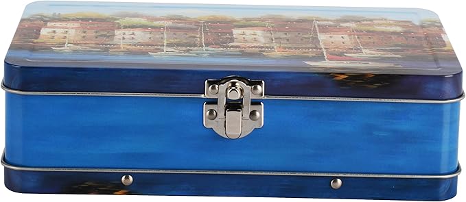 DAHO Metal Storage Box with Hinge for Office, School, Home, Makeup, Arts & Crafts and Accessories (Europe) - Image 3