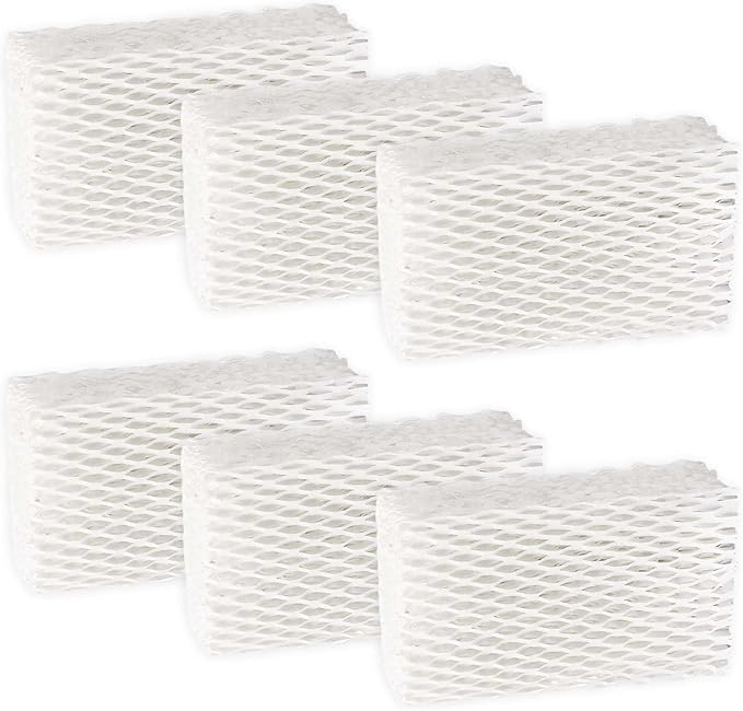 6 Pack WF813 EQWF813 Humidifier Filters Replacement Compatible with Equate EQ-2119-UL PCWF813 Relion RCM-832 RCM-832N ProCare PCCM-832N Cool Mist Humidifier Replacement Filter by Cleangela