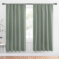 NICETOWN Window Curtains Blackout Drapes - Thermal Insulated Solid Rod Pocket Blackout Curtains/Draperies for Living Room (Sage Green, One Pair, 52 by 72-Inch) by NICETOWN