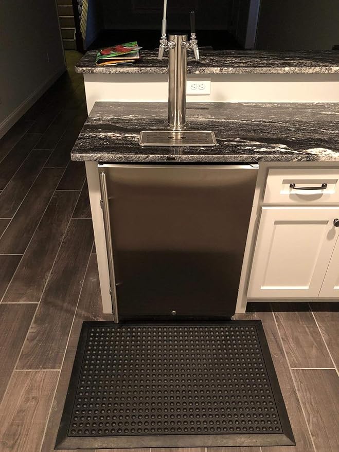 Yesland Rubber Door Mat 36 x 24 Inches, Durable Restaurant Kitchen Non-Slip Bar Drainage Utility Floor Mat, Ideal Entry Way Doormat for Home and Garden & Indoor Outdoor Wet Area - Image 6