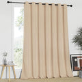 NICETOWN Sliding Door Room Divider Curtain, Blackout Patio Door Curtain Panels, Privacy Thermal Window Treatment Drape for Department with (Biscotti Beige, W100 x L95) by NICETOWN