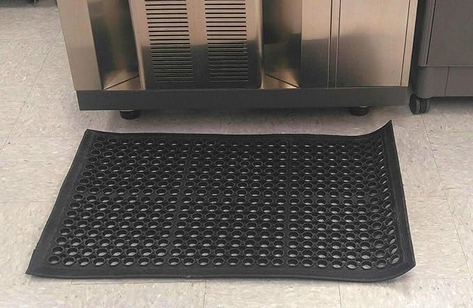 Yesland Rubber Door Mat 36 x 24 Inches, Durable Restaurant Kitchen Non-Slip Bar Drainage Utility Floor Mat, Ideal Entry Way Doormat for Home and Garden & Indoor Outdoor Wet Area - Image 7