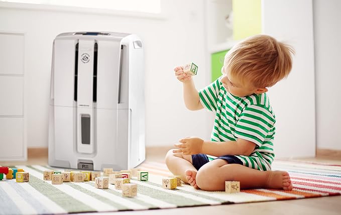 De'Longhi 50 Pint Dehumidifier with Pump, White - Image 9