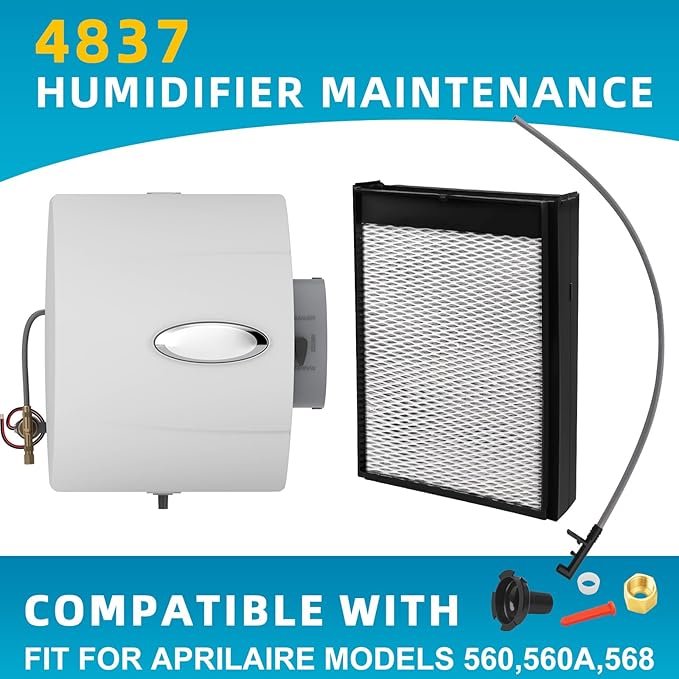 4837 Humidifier Maintenance Kit, No. 35 Water Panel Humidifier Replacement Filter, Fits for April-aire Whole Home Humidifier Models:560, 560A, 568 - Image 5