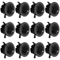 4" Electrical Round Outlet Black Box, 18 Cubic Inch ETL Listed Round Outlet Box, 2-Hour Fireproof for Home Improvement (12 Pack) by YQMIGU