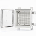 QILIPSU Waterproof Junction Box IP67 Outdoor Plastic Electrical Project Enclosure Weatherproof with Mounting Plate, Wall Brackets, Hinged Clear Cover 5.9"x5.9"x3.5" CC by QILIPSU
