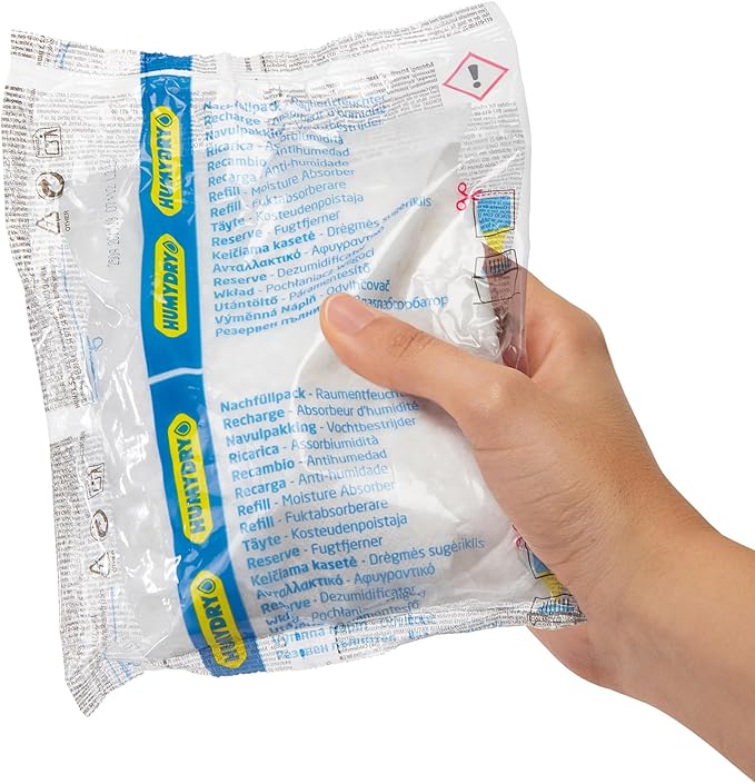 HUMYDRY Moisture Absorbers Refills for 8.8 Oz Dehumidifier, Pack of 6 Unscented Humidity Absorber Bags, Non Electric Refill Pack for Closets Bedrooms Bathrooms Laundry Rooms and Small Enclosed Spaces - Image 3