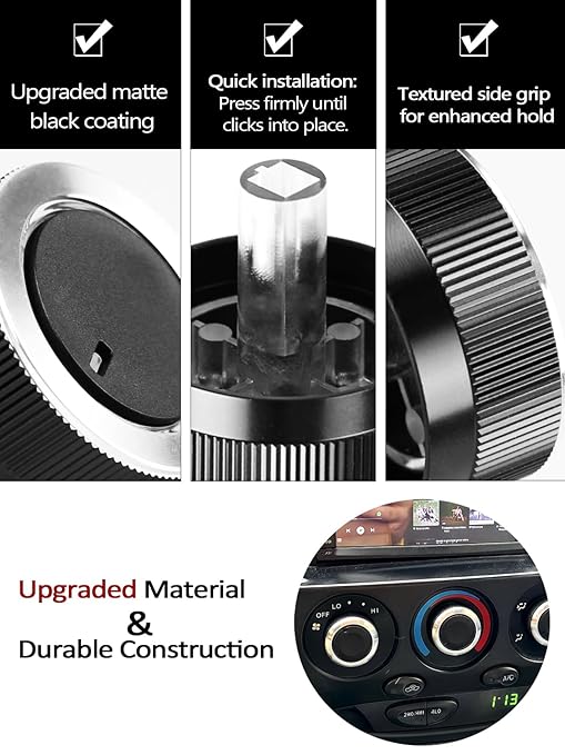 Upgraded 3PCS Toyota Tundra AC Knobs Compatible with 2000 2001 2002 2003 2004 2005 2006 Toyota Tundra Accessories, AC Heater Blower Fan Switch Control Button Replacement for 55905-0C010, 559050C010 - Image 2