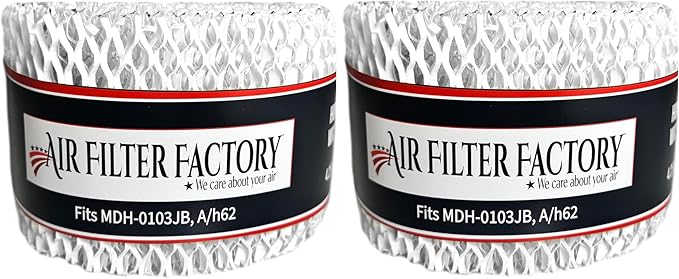 Air Filter Factory Humidifier Wick Filter Replacement For Mainstays Humidifier MDH-0103JB, A/h62 Made In USA 2-Pack by AIRFILTERFACTORY