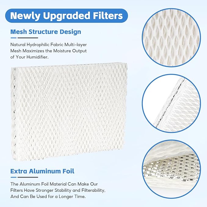 4-Pack MD1-0002 MD1-0001 Replacement Wick/Filters Compatible with Vornado MD10002 MD10001 EVAP1 EVAP3 Model 30/40/50 HU1-0021 Holmes HM250/HM405/HM406/HM725 - Image 4