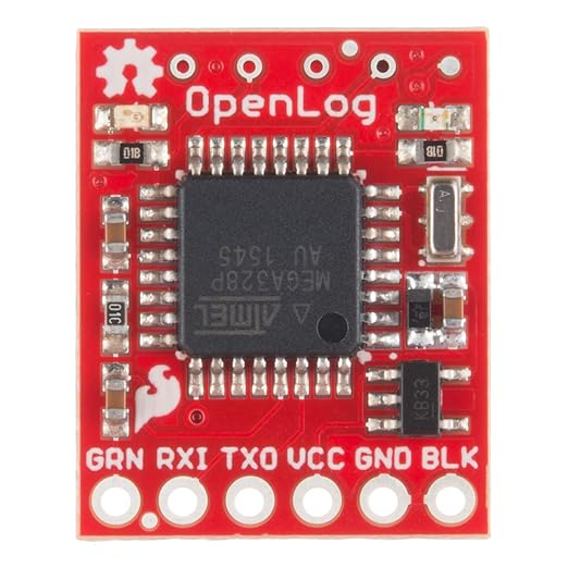 SparkFun OpenLog Open-source data logger works over a simple serial connection Supports microSD FAT16/32 cards up to 32GB Configurable baud rates up to 115200bps Preprogrammed ATmega328 and bootloader - Image 2