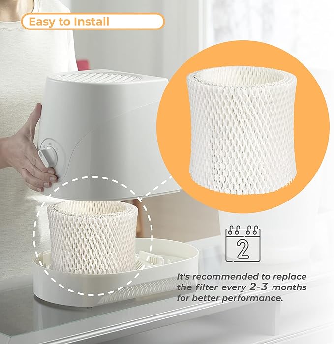 ANTOBLE 2 Pack HC-888 HC-888N Humidifier Wicking Filters Replacements for Honeywell HC888 HCM-890 HEV-320 Series & Duracraft D88 DCM-200 DH-890 Humidifier Filter C - Image 5