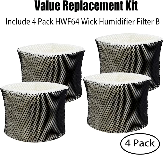 HWF64 Wicking Humidifier Filter B Replcement for Holmes HM1730 HM1745 HM1746 HM1750, for Bionaire Sunbeam SCM1745 SCM1746 Humidifiers Wick Filters, Part # HWF64 BWF64 BWF64CS (4 Pack) - Image 4