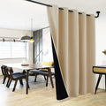 NICETOWN Wall Curtain, Room Divider Curtain for Doorways, Vertical Blind for Sling Door, Privacy Sound Reduction Curtains Room Dividers for Patio (Biscotti Beige, 1 Panel, 108" Tall x 70" Wide) by NICETOWN