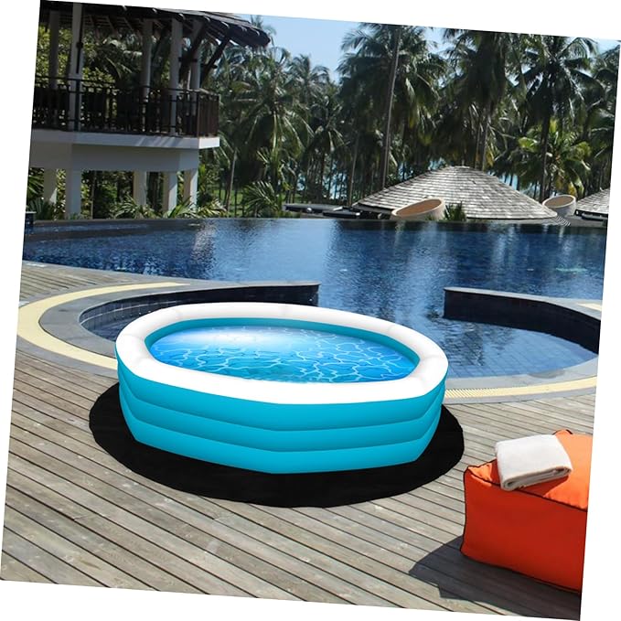 Toyvian Non-Slip Hot Tub Felt Mat Round Waterproof Cushion Pad for Hot Tubs Anti-Fatigue Floor Protector Sturdy Moisture Barrier for Indoor/Outdoor Use - Image 6