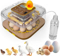 2026 New Auto 12-Egg Incubator for Beginners, Automated Incubation, Sensor-Based Precise Humidity & Temp Control, Custom-Interval Auto Turn & Auto Stop, Preset Incubation Days, Candler by ZEMIROCHARGE