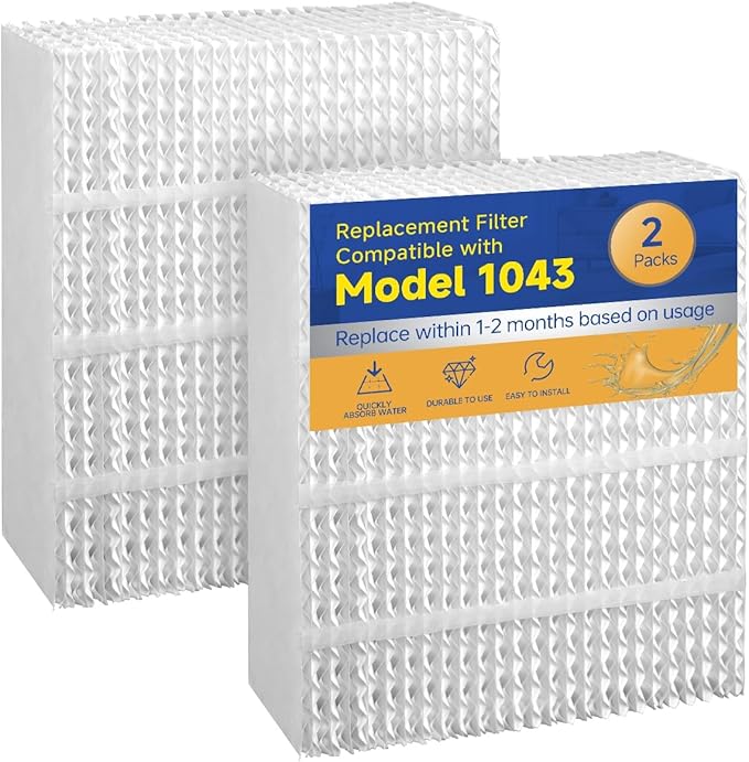 EP9800 1043 Super Wick Humidifier Replacement Filter Evaporative for AIRCARE EP9700 EP9500 SS390DWHT 821000 826000 826800 Bemis Space Saver 800 Series Essick Air EP9R-Series 2 Packs - Image 8