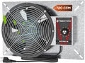 Abestorm 720CFM High Air Flow Crawlspace Ventilation Fan, IP55 Rated 10" Vent Fan with Humidistat Freeze Protection Thermostat for Crawl Space, Basement, Garage, Attic with Isolation Mesh by AbestormSolutionsINC