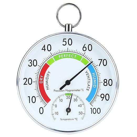 Greenhouse Temperature High Grow Meter, Indoor Thermometer Hygrometer Wall Hanging Temperature Humidity Meter for Home Warehouse Office - Image 9