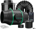 MARS HYDRO 2025 New Version iFresh 6 Inch Smart Inline Fan Combo, with Variable Speed Controller, for Heating Cooling Booster, Grow Tents by MARSHYDRO