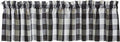 Park Designs Black & Cream Buffalo Check Valance 14''L by ParkDesigns