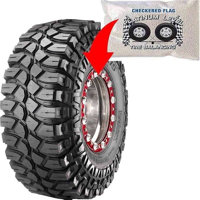 4-12-CFTB Tire Balancing Beads for Trucks, 2mm White Ceramic Beads, 12oz Packs of 4 - Great for Counteracting Heavy Spot in Semi, Medium Duty Trucks, Off-Road Vehicles, Trailer Wheels - Image 6