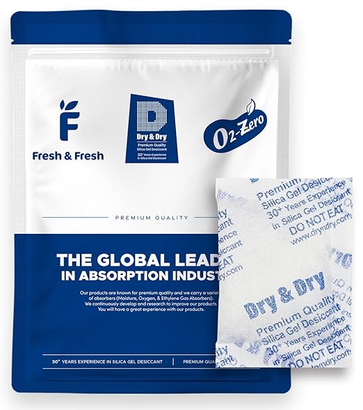 Dry & Dry 20 Gram [500 Packets] Silica Gel Packets Desiccants, Silica Packets - Rechargeable Silica Gel Packs, Silica Gel Packets, Desiccants Packets, Silica Gel - Image 2
