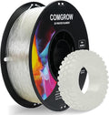 Comgrow TPU Filament 1.75, Flexible 95A Soft 3D Printing Filament fit Most 3D Printers Dimensional Accuracy +/- 0.02mm TPU Transparent1kg (2.2lbs) by Comgrow
