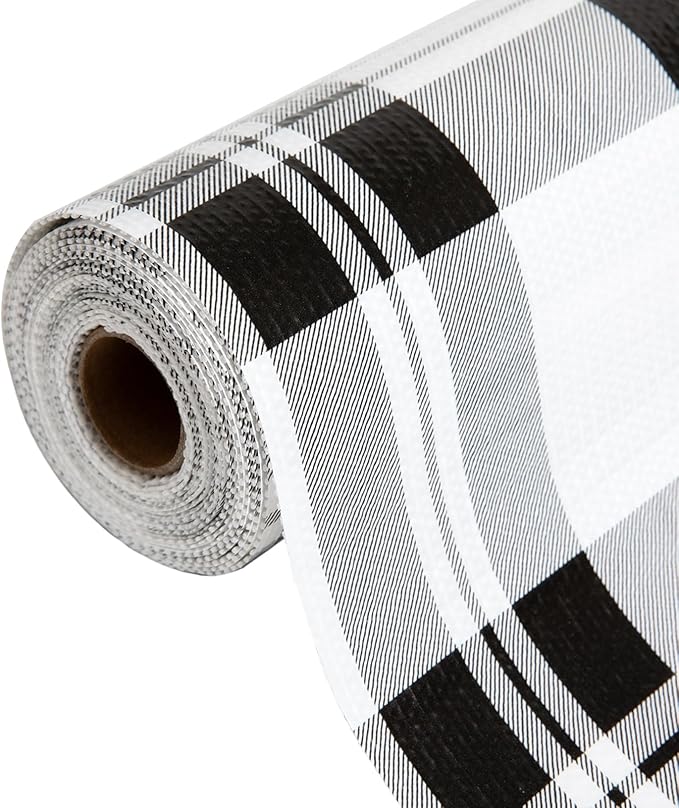 Drawer Shelf Liner for Kitchen Cabinets, Non Adhesive Slip Resistant Shelf Paper Easy to Clean, Strong Grip Thickened Waterproof Washable Mats for Pantry, Shelves, Dresser (Black, 17.5 in x 20 FT) - Image 8