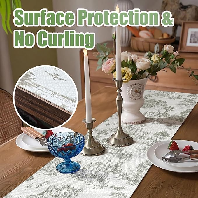 Tatyanna Shelf Liner for Kitchen Cabinets Non Adhesive Drawer Liner Non Slip Cabinet Liner Strong Grip Green Shelf Liners Waterproof Easy to Clean Dresser Liner for Kitchen Cupboard 12IN x 10FT - Image 5