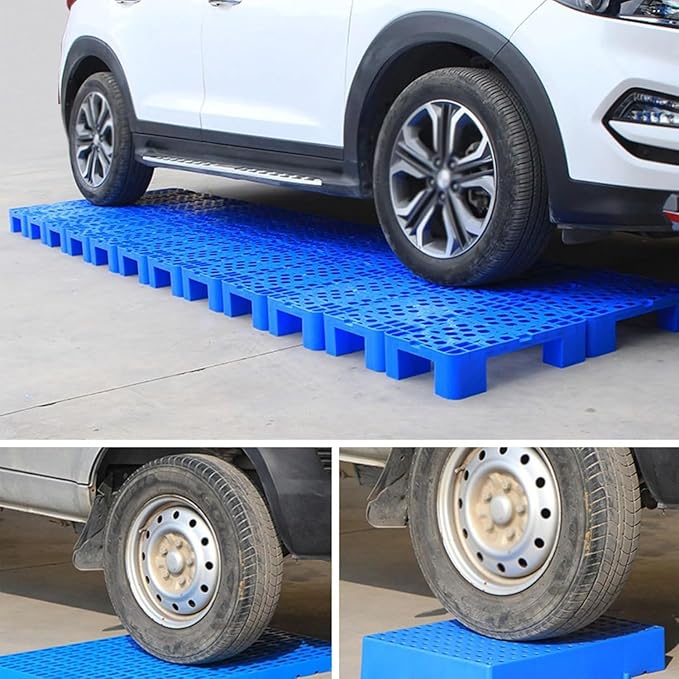 LNNW Plastic Pallet, Storage Rack, Waterproof Sturdy Grill, Moisture Barrier, Portable Floor Pallets for Garage Supermarket Basement(50x30x12cm) - Image 2