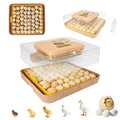 4th Gen – 56 Egg Fully Automatic Incubator, 2026 UpgradedDesign, Intelligent Sensor-Based Humidity & Temp Control, Custom Days, Adjustable Auto Turning & Stop, Chick Separator, Flexible Egg Spacing by Unknown