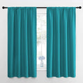 NICETOWN RV Blackout Curtains for Camper Windows, Peacock Blue, 29" Wide by 50" Long, 2 PCs, Short Blackout Curtains & Drapes, Thermal Insulated Blackout Curtain Panels for Kids Room, Play Room by NICETOWN