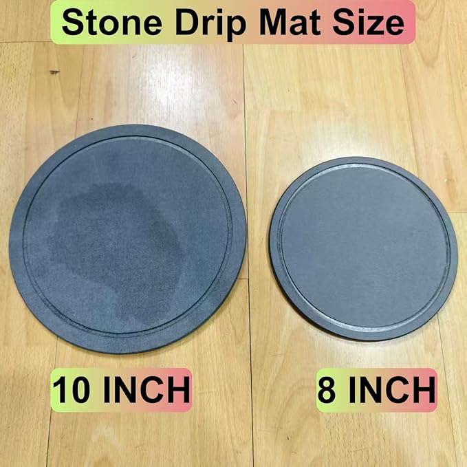 Stone Drip Mat for Mini Humidifiers, Absorbs Water Drips and Fast-Drying Base Pad for Humidifier, 8 Inch Round Diatomaceous Earth Drip Tray for Small Humidifier - Image 8