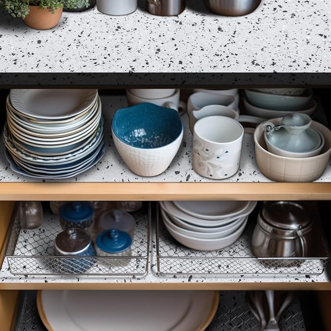 12X360 Inch Shelf Liner for Kitchen Cabinets Non Adhesive Kitchen Drawer Liner - Image 2