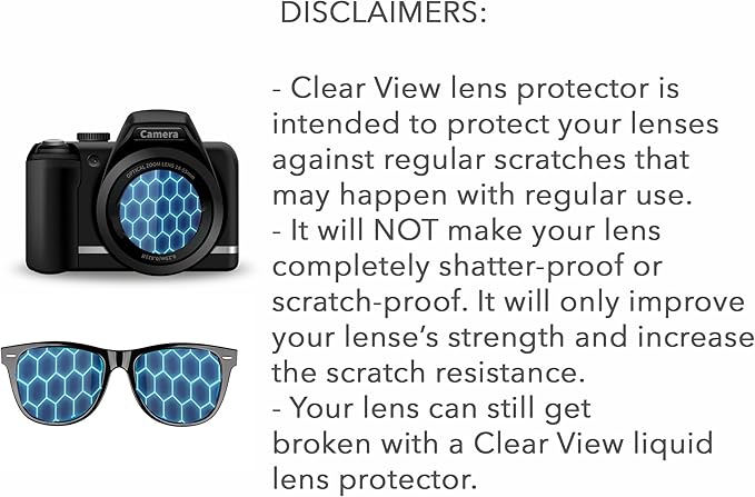 Clearview Liquid Lens Protector – Invisible Nano Coating for Eyeglasses, Sunglasses, and Camera Lenses – Scratch, Water and Smudge Protection - Image 6
