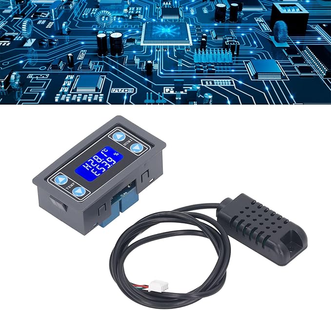 Temperature Humidity Controller Relay Output Digital Thermostat Humidistat Control Module with Indicator Light - Image 6
