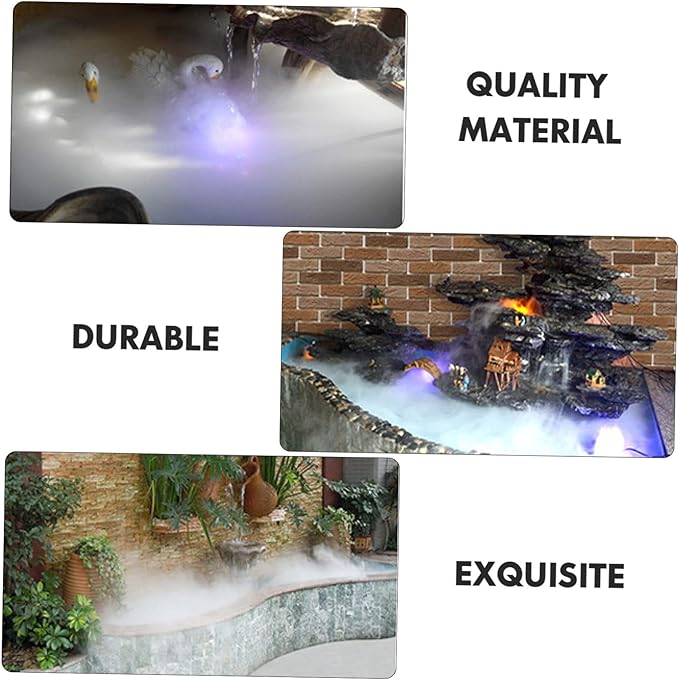 Fog Maker with Light Mist Effect Ultrasonic Atomizing Head for Fish Tank Rockery Aquarium Indoor Garden Bonsai Decor Low Noise Machine - Image 4
