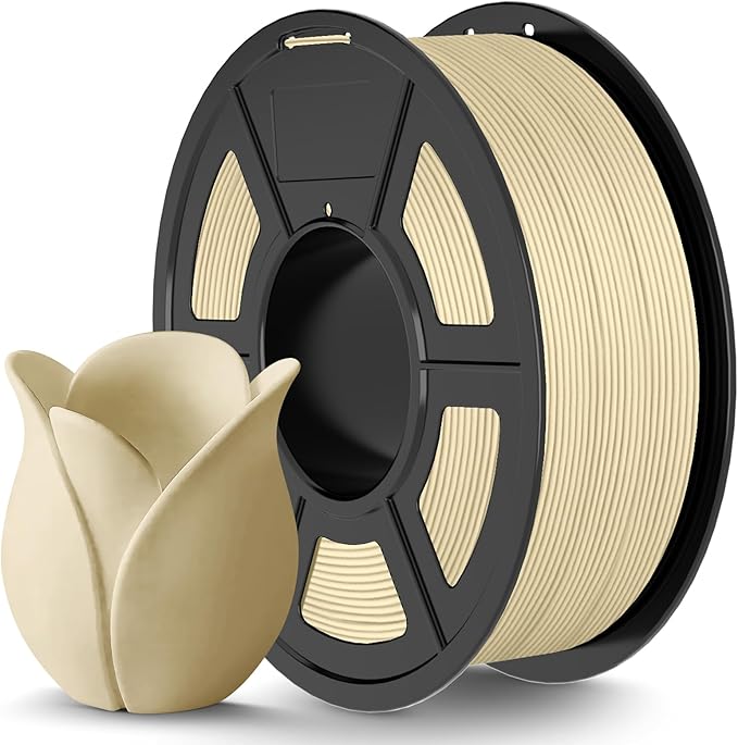 TECBEARS Matte PLA Filament, PLA Matte 3D Printer Filament 1.75mm,Dimensional Accuracy +/- 0.02mm, 1kg Spool,Oak Color by TECBEARS