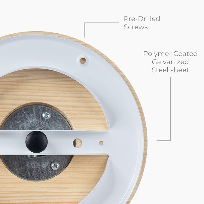 Ø4 Inch Round Sauna Vent Air Diffuser - Adjustable Pine Wood Air Supply Cover - Universal Diffuser - Wooden Air Intake Sauna Accessories, Vent Covers for Home Sauna, Indoor Sauna, Steam Sauna - Image 7