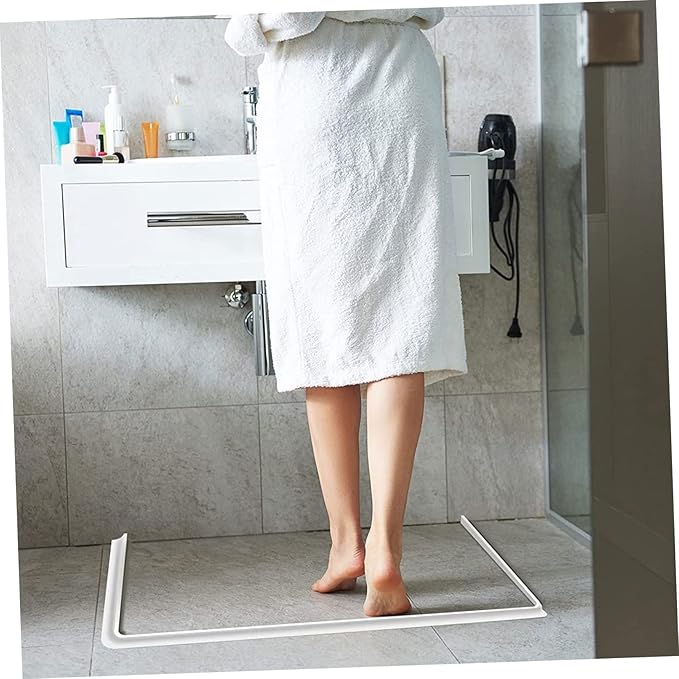 1pc Self-adhesive Shower Room Baffle Strip Bathroom Retaining Strip for Countertops Easy Installation and Sealing Performance - Image 4