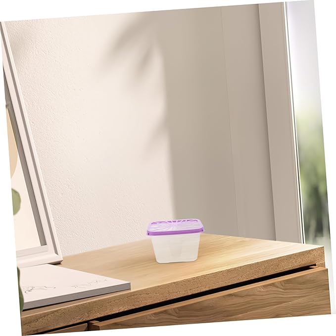 PRETYZOOM 4pcs Moisture Absorber Box Reusable Storage Case for Closet Basement Wardrobe Moisture Remover Holder - Image 5