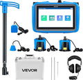 VEVOR Pipe Water Leak Detector with 4 Sensors, 1Hz-10000Hz, 7" Touchscreen Underground Plumbing Leakage Detection Locator with 3 Listening Rods, Headphones, 8GB Card & Carry Case for Indoors Outdoors by VEVOR