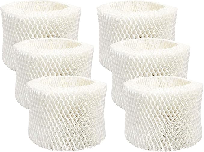 Lemige 6 Pack HAC-504 Humidifier Filters for Honeywell Humidifier HAC-504, HAC-504AW, HAC504V1, HCM350, HCM-350W, HCM-300T, HCM-315T, HCM-600, HCM-710, Replacement Filter A, by Lemige