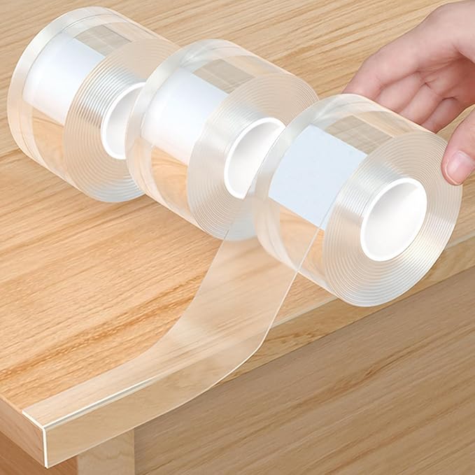 3Pack Soft Corner Protectors for Furniture Strip,2 in x 9.84 Ft,Wall Corner Bumper Tape,Desk Edge,Baseboard Protector,Clear Cabinet Door Protector Edge Guard,Crib Rail Covers for Teething by Unknown