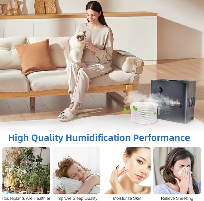 Humidifier Wick Filter PSU10E1BB, Humidifier Wicking Filter Compaitble with Pelonis Humidifier PSU10E1BB, PSU10E1WW, PSU10E2FWW and PSU10E2FBB, 2 Pcs - Image 6
