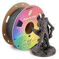 Panchroma PLA Dark Grey 3D Printer Filament, 1.75mm, 1kg Spool, Easy to Print, High Speed Printing, Tangle Free, AMS Compatible, Perfect for Toys, Decor, Miniatures, Models & Cosplay by Polymaker