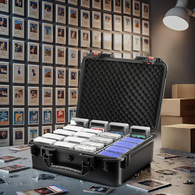 Graded Card Case Storage Box: Trading Card Storage for PSA BGS SGC Toploaders with 12 Dividers, Sports Cards Cases for Baseball Football MTG Slab Holder Collector Gift Carry Organizer Display（800+） - Image 6